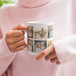10 x Foto-Collage Modernes Insta-Raster Kaffeetasse