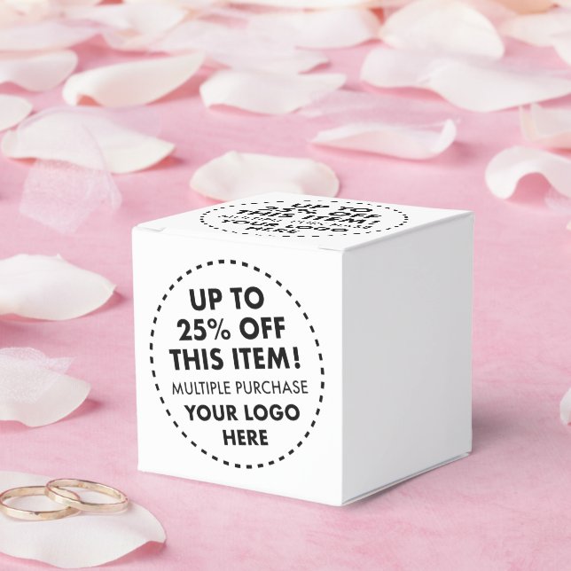 10 x Individuelle Gefallenheitsboxen 25% Rabatt au Geschenkschachtel (Hochzeit)