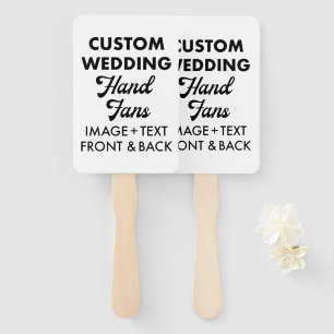 10 x Personalisierte Hochzeitfans Fächer