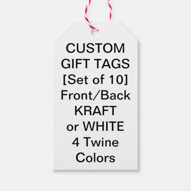 10 x Personalisierte Kraftzeichen Geschenkanhänger (Vorderseite)