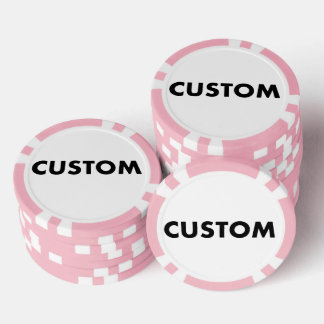 10 x Personalisiertes PINK Casino, Pokerchips