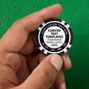 10 x Poker-Chips für benutzerdefinierte Logos und  Pokerchips