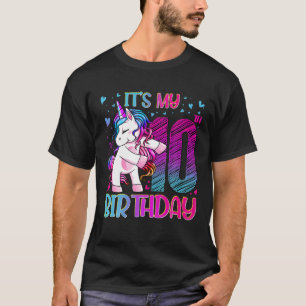 10 Y/O Einhorn Dabbing 10th Birthday Outfit Girl U T-Shirt