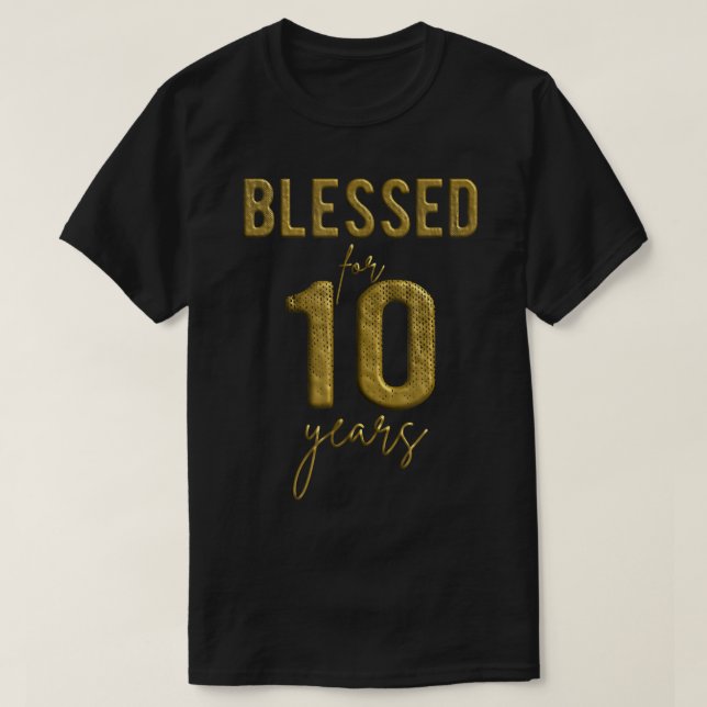 10 Years Old 10th Birthday Christmas G T-Shirt (Design vorne)