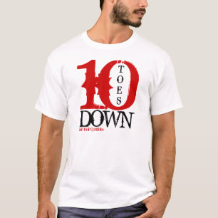 10 (zehn) Toes hinunter Shirt