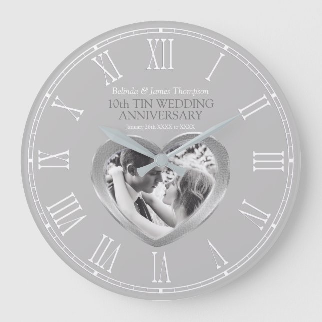 10. Zehntausendjähriges Foto Große Wanduhr (Vorderseite)