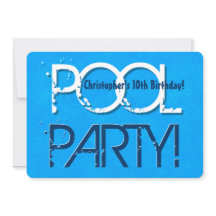 10. Zehnter Geburtstag Poolparty "Save the Date" P