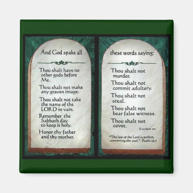 10 Zeitschrift "Gebote" Magnet (Vorne)