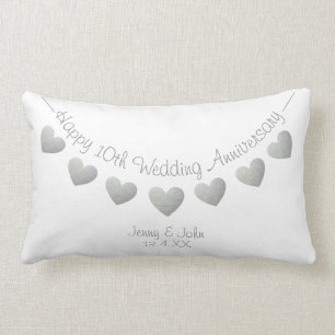 10. Zinn Hochzeitstag Butterherz Lendenkissen