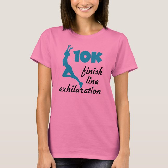 10K Aqua Finish Line T-Shirt (Vorderseite)