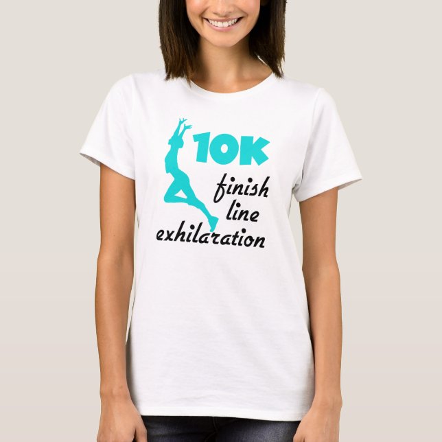 10K Aqua Finish Line T-Shirt (Vorderseite)