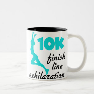 10K Aqua Finish Line Zweifarbige Tasse