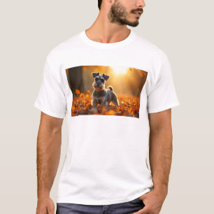 10K Art Schnauzer-Hundeporträt - Lebendige Kunst  T-Shirt