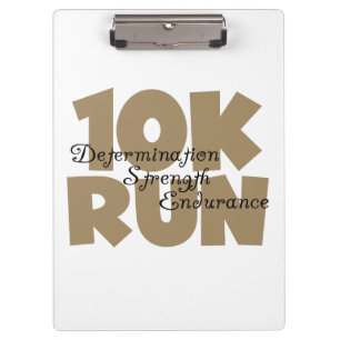 10K Lauf Tan Sports Running Klemmbrett