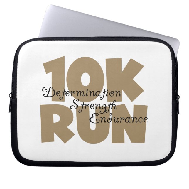 10K Lauf Tan Sports Running Laptopschutzhülle (Vorderseite)