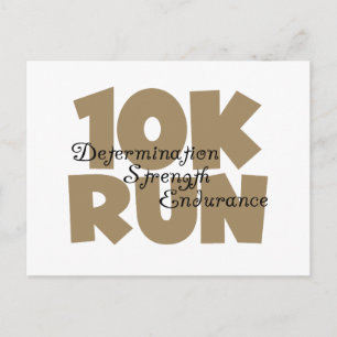 10K Lauf Tan Sports Running Postkarte