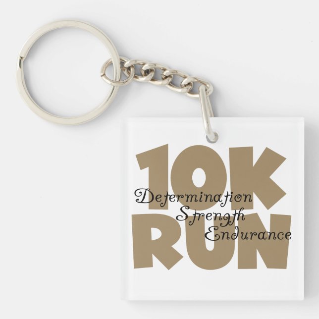 10K Lauf Tan Sports Running Schlüsselanhänger (Vorderseite)