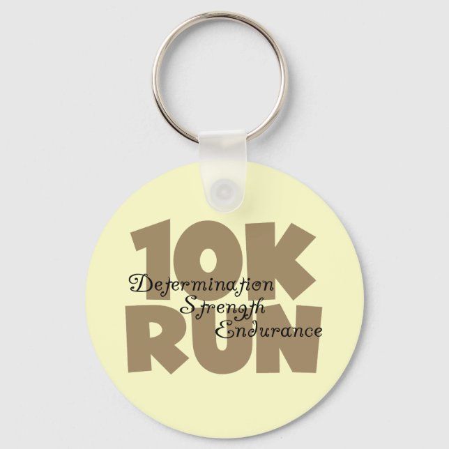10K Lauf Tan Sports Running Schlüsselanhänger (Vorderseite)