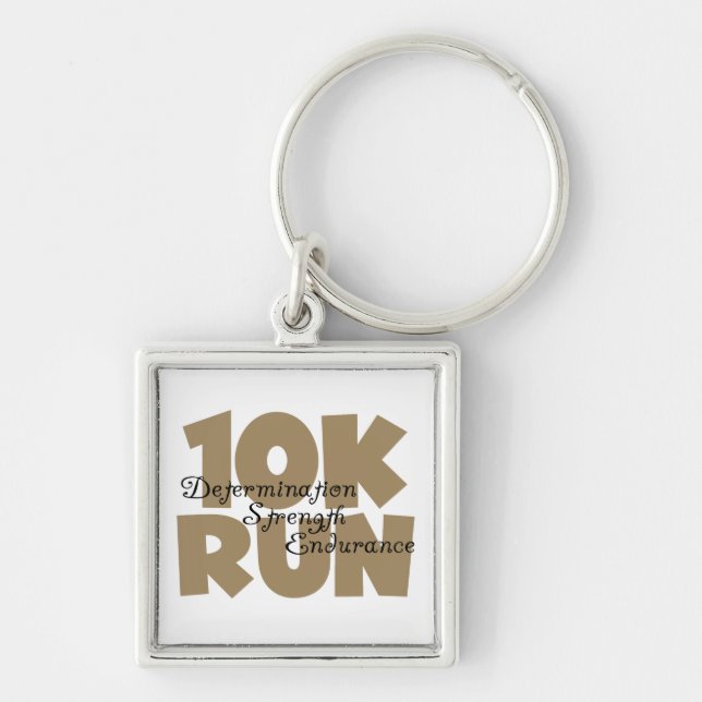 10K Lauf Tan Sports Running Schlüsselanhänger (Vorne)