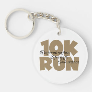 10K Lauf Tan Sports Running Schlüsselanhänger