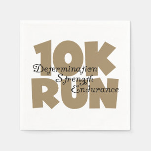 10K Lauf Tan Sports Running Serviette
