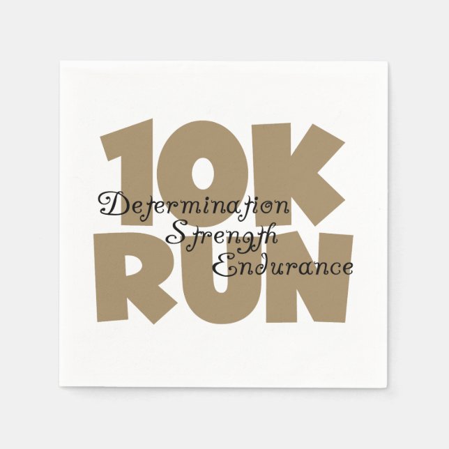 10K Lauf Tan Sports Running Serviette (Vorderseite)