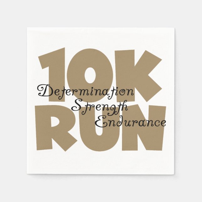 10K Lauf Tan Sports Running Serviette (Vorderseite)