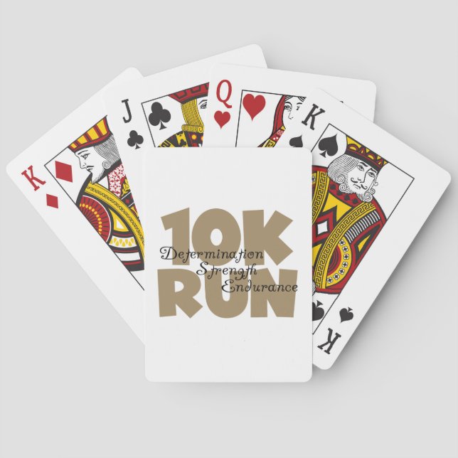 10K Lauf Tan Sports Running Spielkarten (Rückseite)