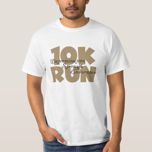 10K Lauf Tan Sports Running T-Shirt (Vorderseite)