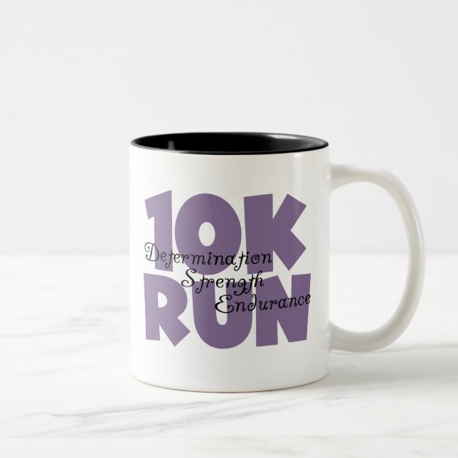 10K Lila laufen Zweifarbige Tasse (Rechts)