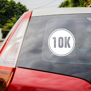 10K-Marathon Fensteraufkleber