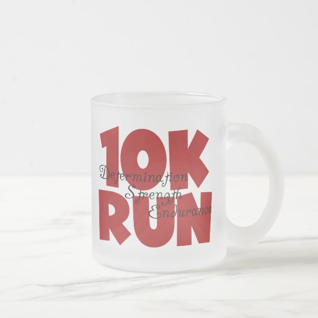 10K Run Red Mattglastasse (Rechts)