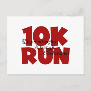 10K Run Red Postkarte