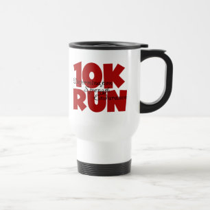 10K Run Red Reisebecher