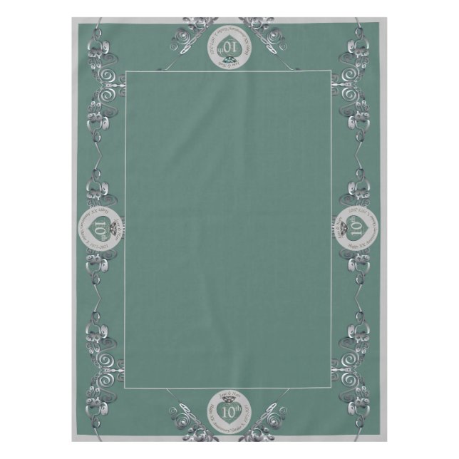 10th,11th,20th,25th Wedding Anniversary  Tischdecke (Vorderseite)