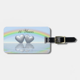 10th Anniversary Tin Hearts Gepäckanhänger