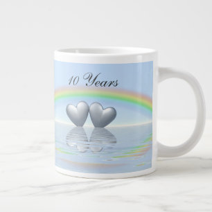 10th Anniversary Tin Hearts Jumbo-Tasse