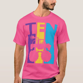 10th Birthday en Colorful Monster Truck 10 Year Ol T-Shirt