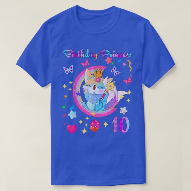 10th birthday Fo Lover 10 year old Gift Birthday P T-Shirt (Design vorne)
