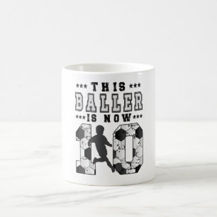 10th Birthday Gift Soccer Player 10 Year Old Boy Kaffeetasse