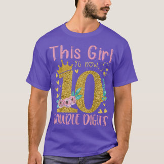 10th Birthday Ohrfeigen Shirt This Girl Is Now 10 