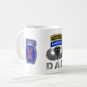 10th Mountain Division Ranger Airborne Vater Kaffeetasse