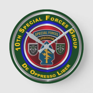 10th Special Forces Group Andenken Runde Wanduhr