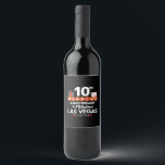 10th Wedding Anniversary Las Vegas Trip<br><div class="desc">Unique 10th anniversary gift for husband & wife or married paares taking a romantic weekend getaway to Las Vegas to celebrate 10 years of marriage! Novelty souvenir to remember your Vegas trip as hat das zweite Honeymoon vacation or wedding party you never had. "10th Wedding Anniversary in Fabulous Las Vegas...</div>