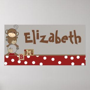 10x20 Kinderzimmer Art Name Print Cocalos Tasten Poster