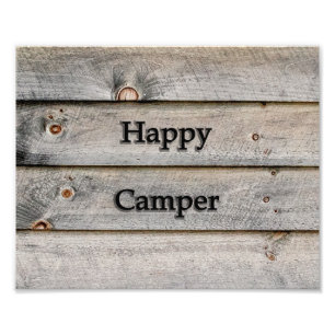 10x8 Happy Camper Fotodruck