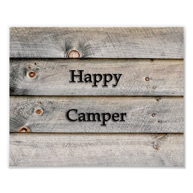10x8 Happy Camper Fotodruck (Vorne)