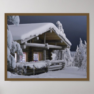 10x8 Hütte Mauer Art Poster