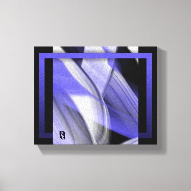 10x8" Lavendel Moon Trend Abstrakt Art Violet Leinwanddruck (Vorderseite)