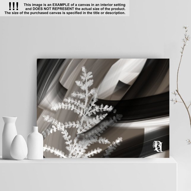 10x8" Terra’s Tender Whisper Abstract Brown Flower Leinwanddruck (Von Creator hochgeladen)